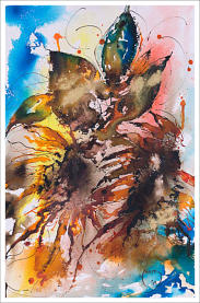Sunflower Blast 15''x11'' Watercolour