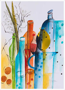 Refreshments Watercolour 13''x10'' 