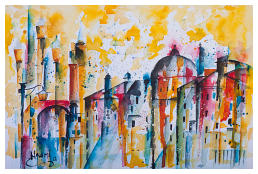 ''Venice V'' Watercolour 10'' x 15''