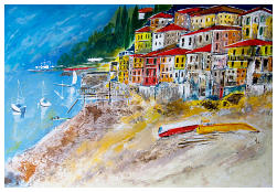 Italian Riviera Acrylic 15” x 22”